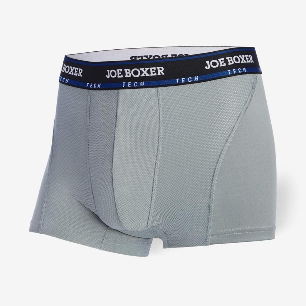 ATHLETIC TECH - TRUNK BOXER | 3-Pack Grey & Blue